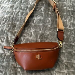 Ralph Lauren Tan and Brown Interior Bag